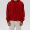 Apple Red Oversized Hoodie Men
