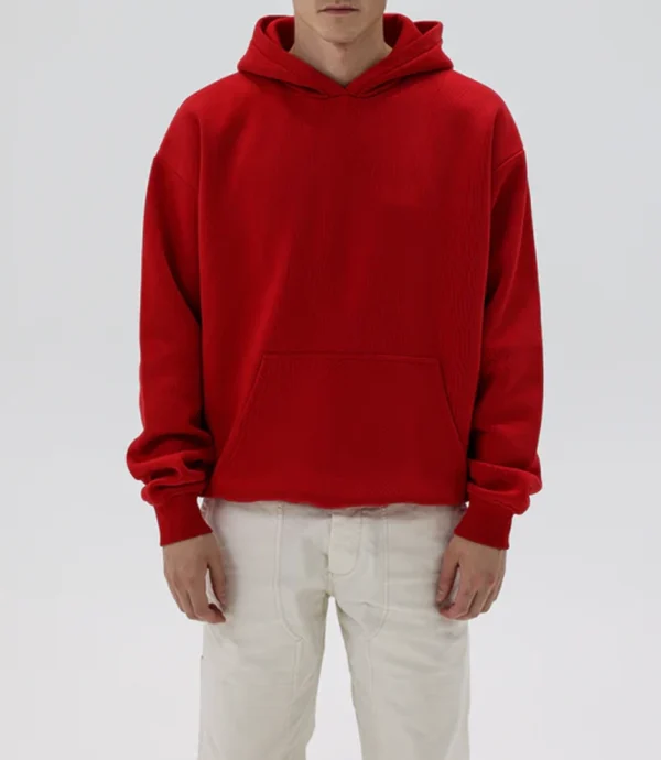 Apple Red Oversized Hoodie Men
