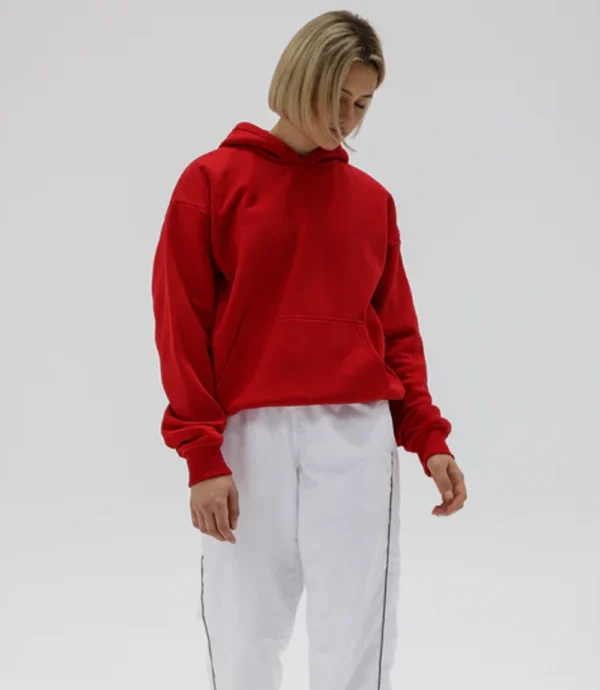 Apple Red Oversized Hoodie